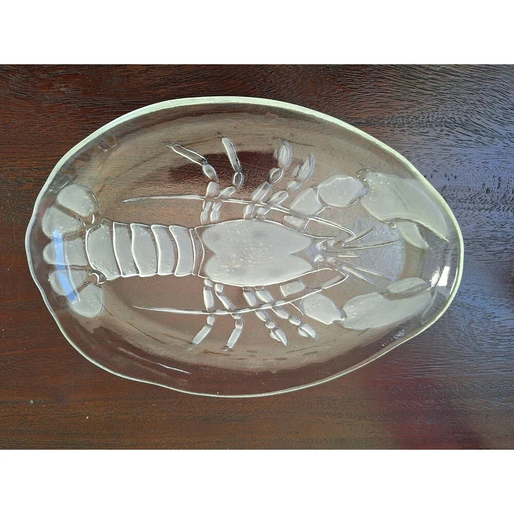 Swedish Kosta Boda lobster plate